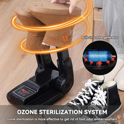 Black Electric Shoe Dryer