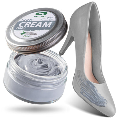 Grey shoe cream