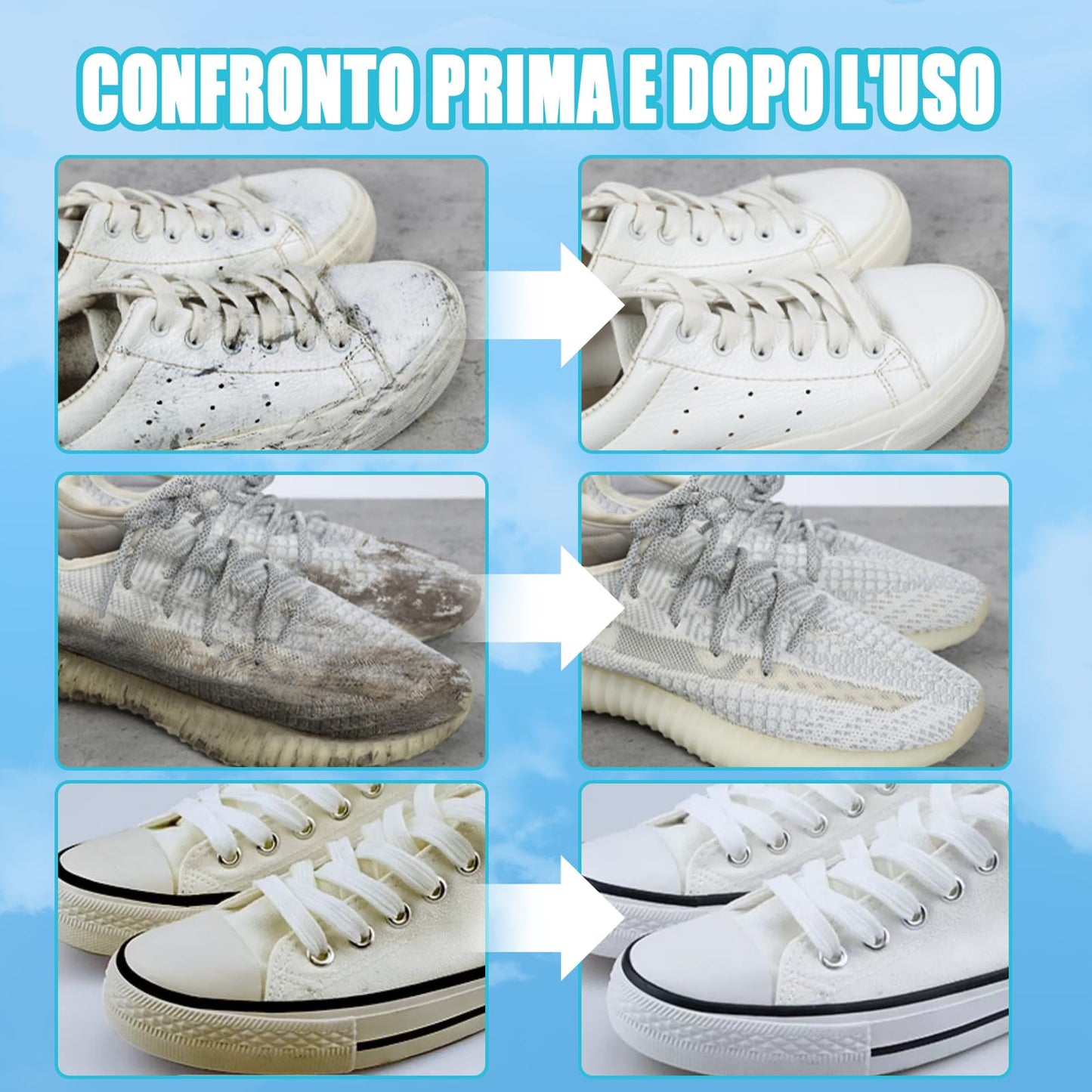 Pulizia Scarpe Scamosciate White